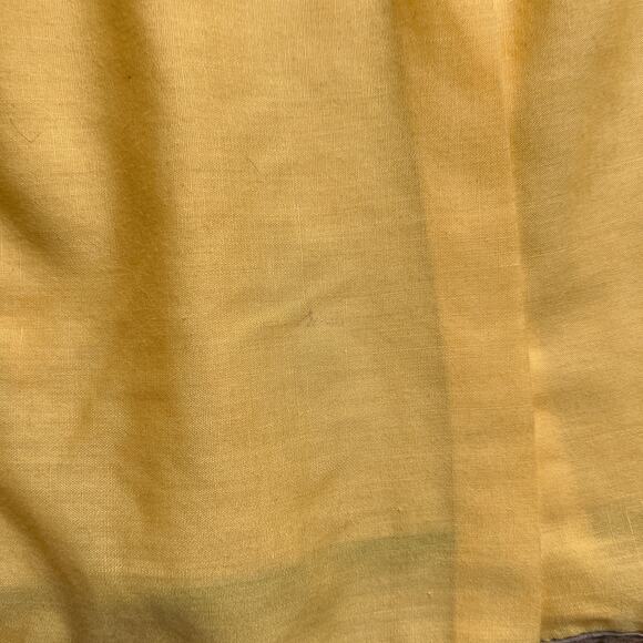 Vintage 60s Handmade Pinafore Apron Top Smock Tunic Floral Yellow Sleeveless - Picture 6 of 8